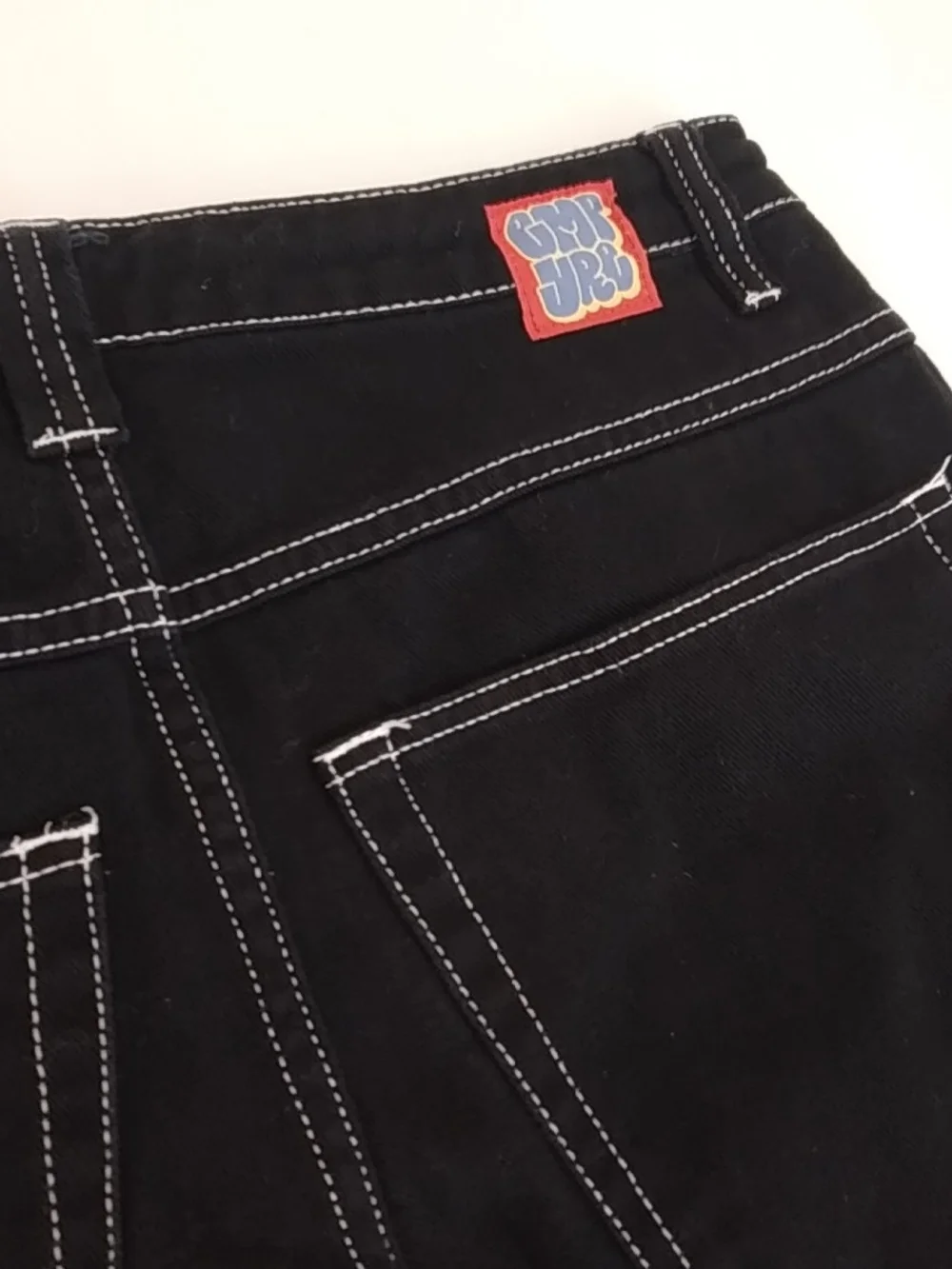 Empyre Black Relaxed Jeans with Contrast Stitching